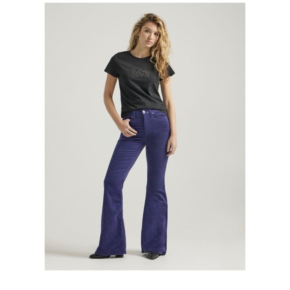 Lee High Rise Flared Corduroy Jeans